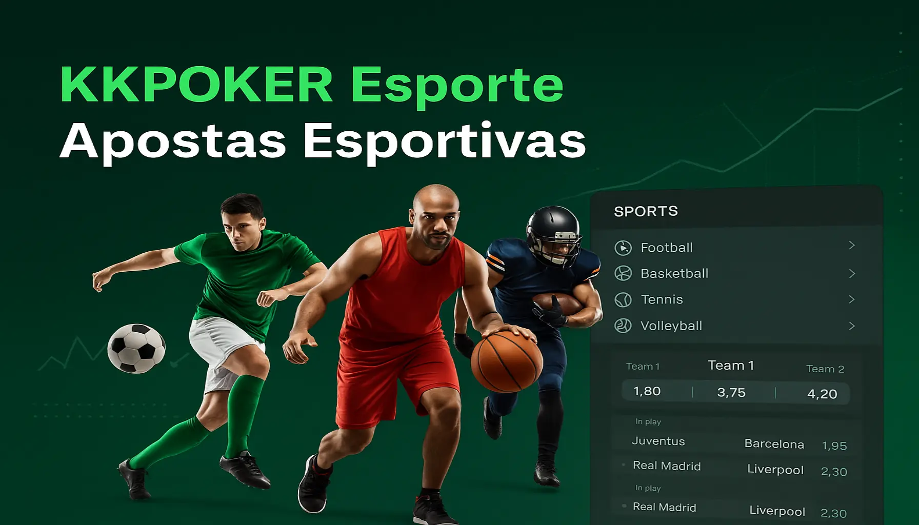 Aposte em apostas esportivas no cassino online KKPOKER