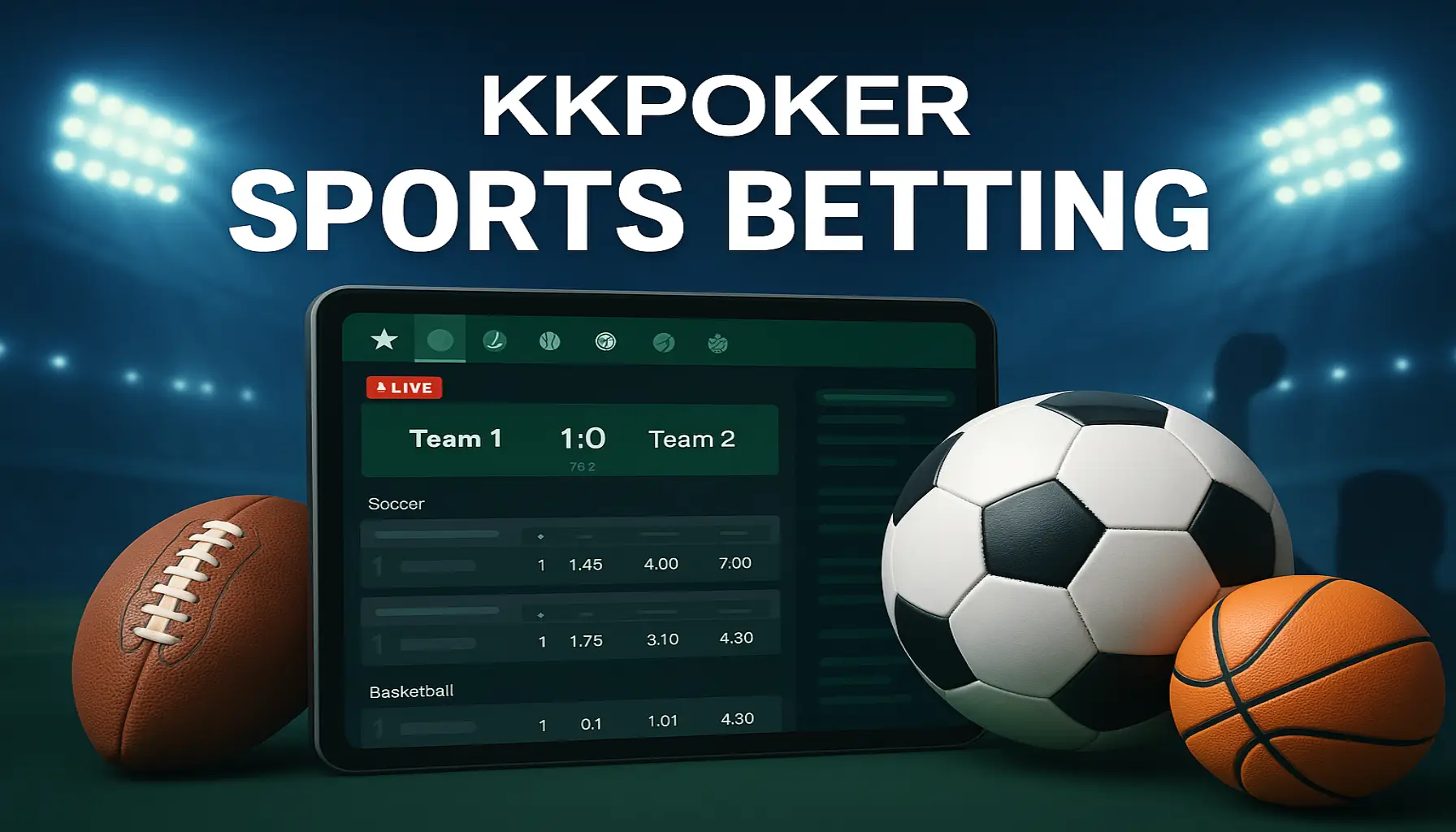 Apostas esportivas no cassino online KKPOKER